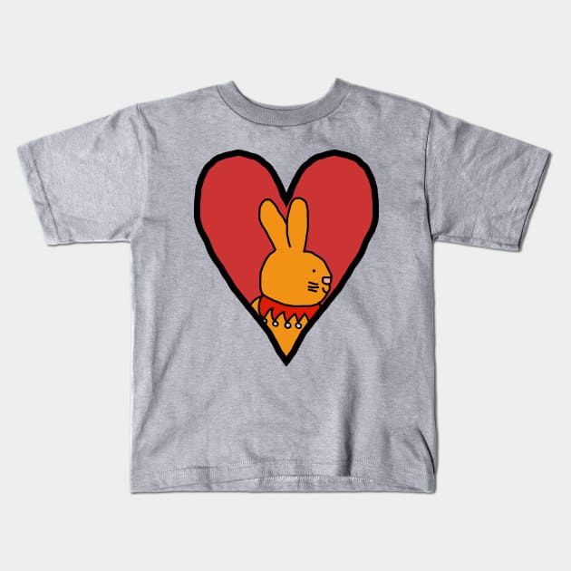 My Easter Bunny Rabbit Love Kids T-Shirt by ellenhenryart